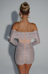 Hydra Mini Dress - Nude