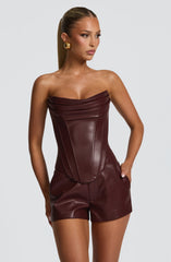Liv Shorts - Burgundy